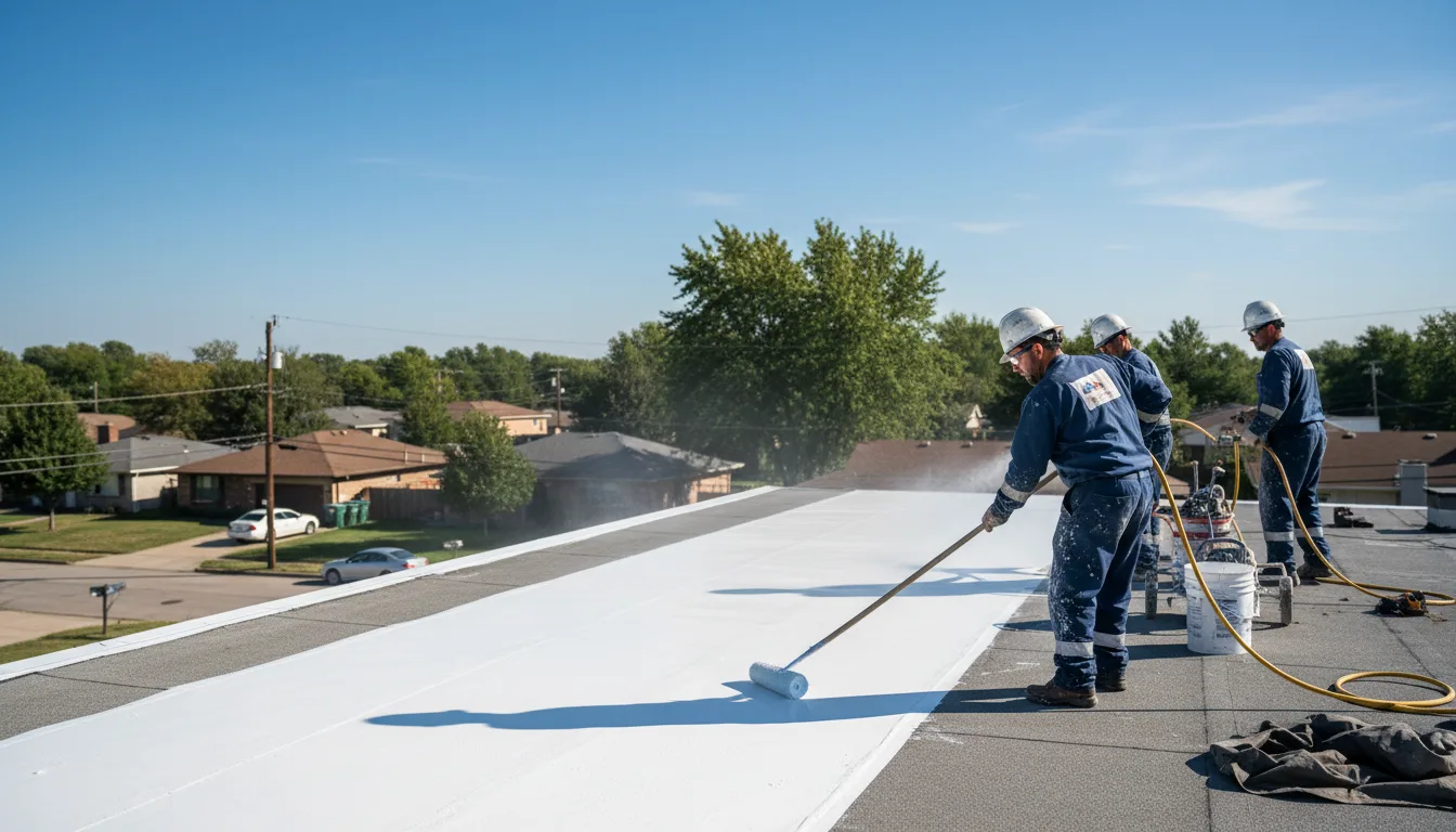 Commercial roof coating in Wanblee, SD near me